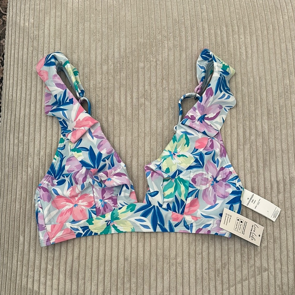 CUPSHE | Floral Bikini Top
